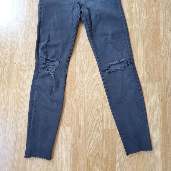 MADEWELL | 9-inch High Waist Skinny Jeans - size 26 in Black Sea - Picture 6 of 14